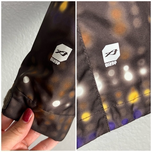 Orage Bianca Ski Jacket S - Snowboard, Winter, Brown, Purple, Snow, Gorpcore - Picture 6 of 14